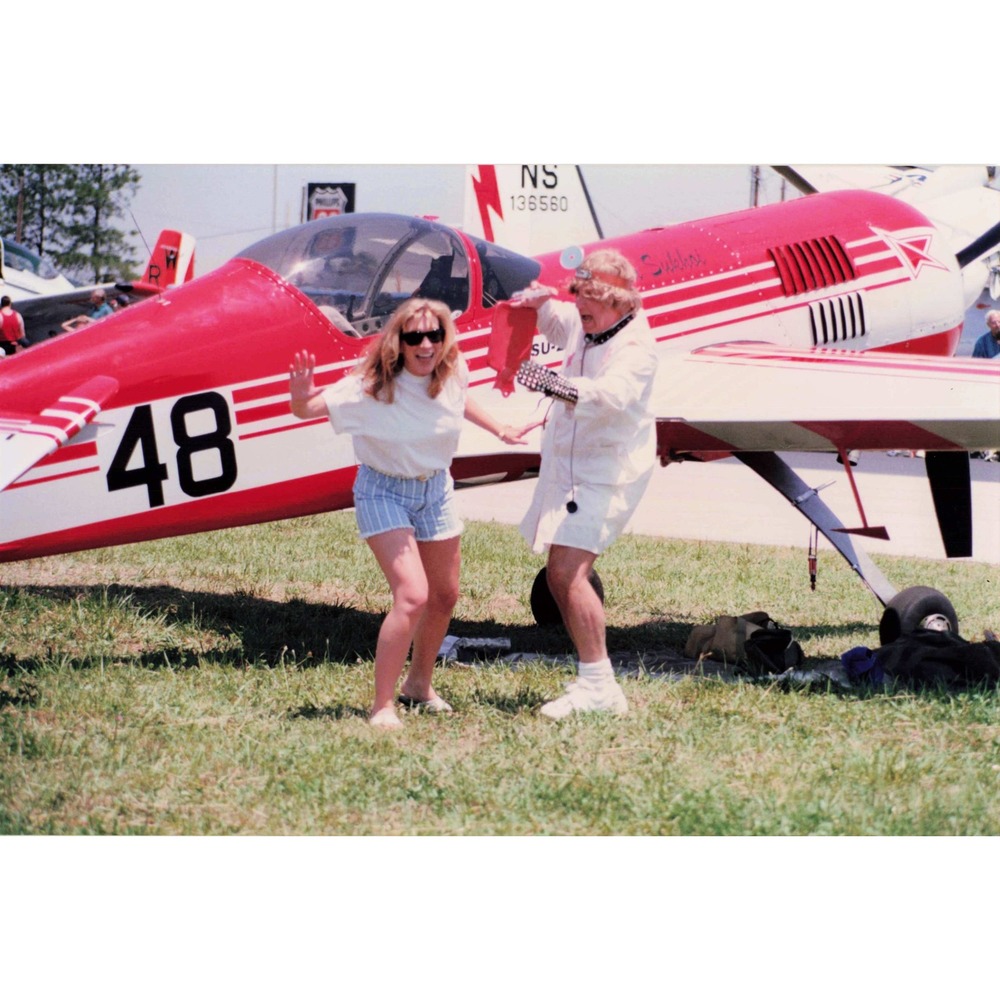 Vtg Color Photo Sukhoi Stunt Plane #48 Airshow Kodak Royal Paper - Picture 1 of 2